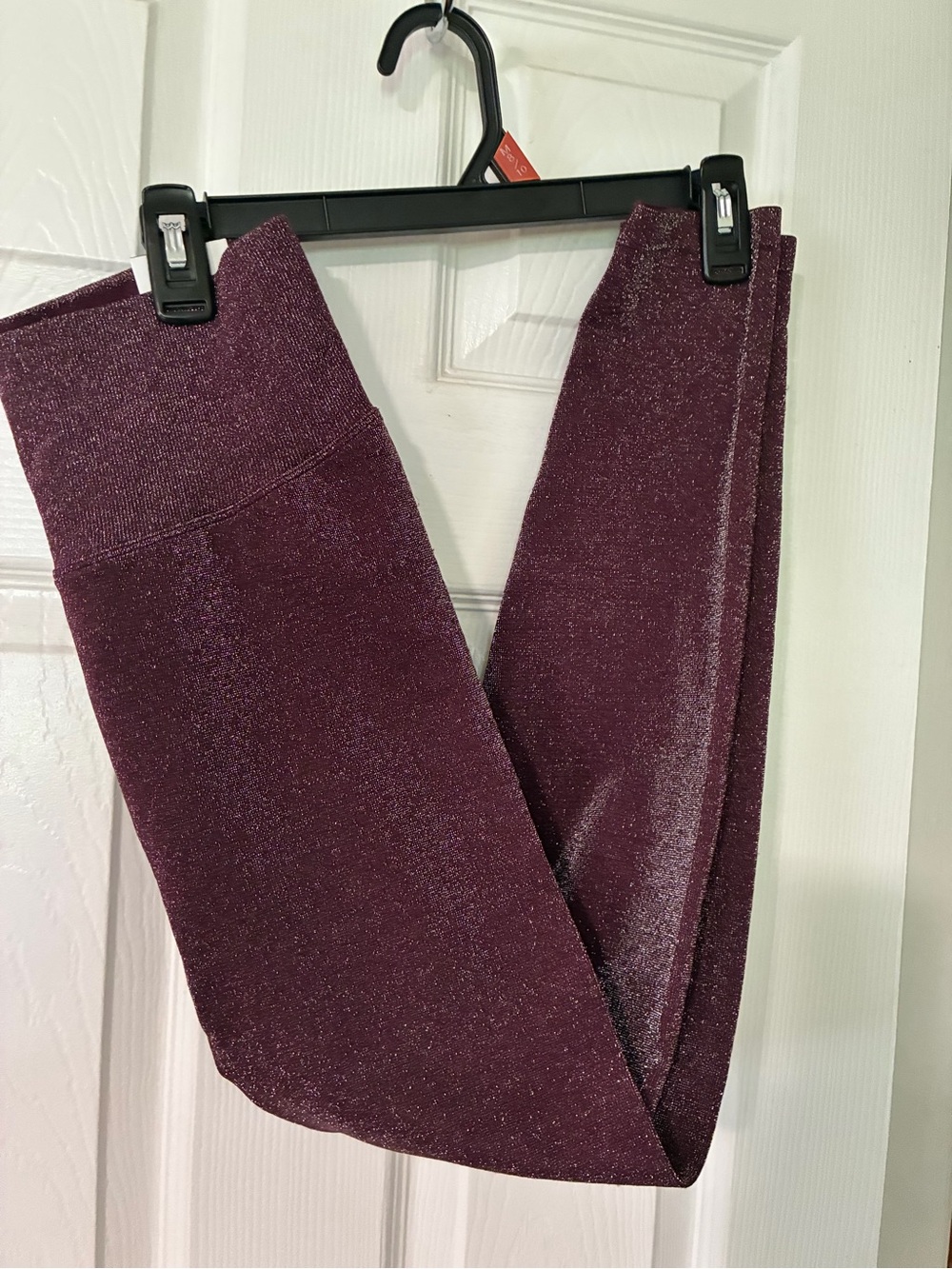 PINK Victoria's Secret Metallic Wine High-Waist Leggings